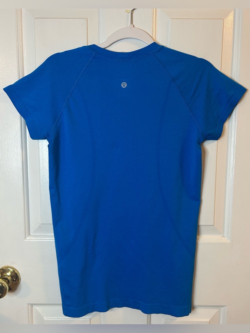 Lululemon Swiftly Tech Short Sleeve Shirt 2.0- Blazer Blue Tone/ Size 8 - Picture 5 of 9